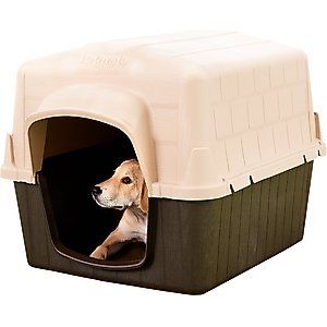 Aspen Pet Petbarn 3 Plastic Dog House, 25-50 lbs