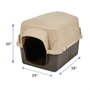 Aspen Pet Petbarn 3 Plastic Dog House, 50-90 lbs