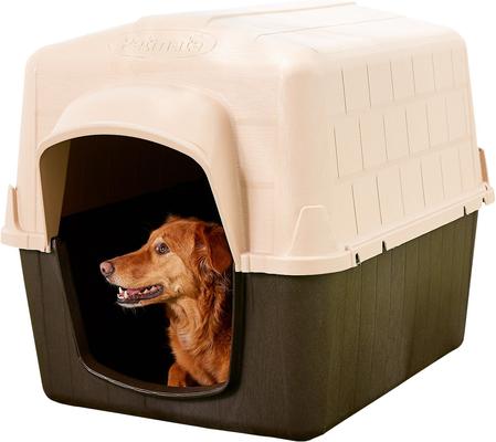 Show full view: Aspen Pet Petbarn 3 Plastic Dog House, 50-90 lbs slide 4 of 8