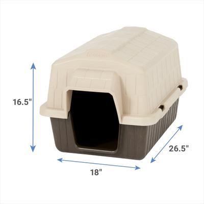 Show full view: Aspen Pet Petbarn 3 Plastic Dog House, Up to 15-lbs slide 4 of 9