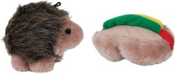 Aspen Pet Plush Hedghog & Hotdog Dog Toy, Small