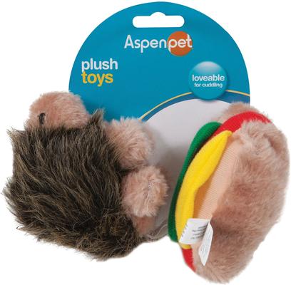 Show full view: Aspen Pet Plush Hedghog & Hotdog Dog Toy, Small slide 2 of 4