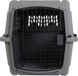 Aspen Pet Traditional Dog & Cat Carrier, Light Gray, 28-in slide 2 of 2