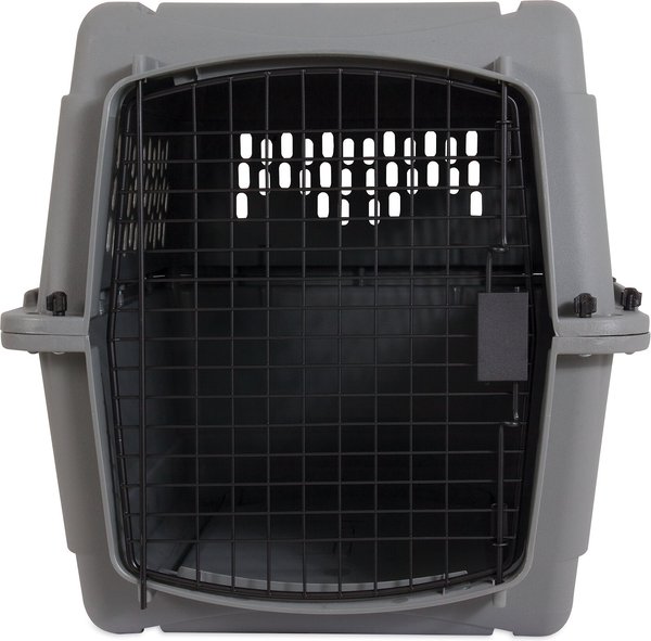 Aspen Pet Traditional Dog & Cat Carrier, Light Gray