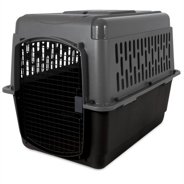 Show full view: Aspen Pet Traditional Dog & Cat Kennel, Gray/Black, 36-in slide 1 of 4