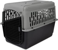 Aspen Pet Traditional Dog & Cat Kennel, Gray/Black, 40-in