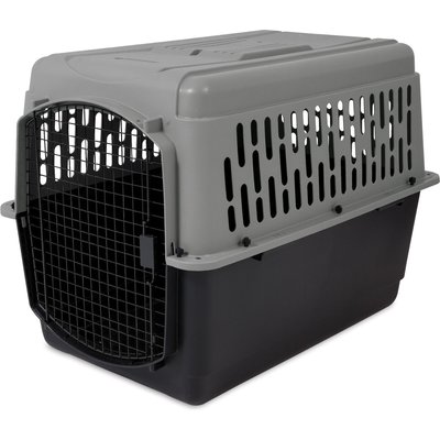 Aspen Pet Aspen Pet Traditional Dog & Cat Kennel, Gray/Black, 40-in