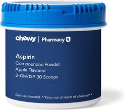 Aspirin Compounded Powder Apple Flavored for Horses, 2-GM/TSP, 30 scoops