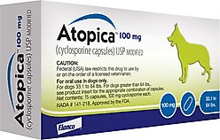 Atopica (Cyclosporine Modified) Capsules for Dogs, 100-mg, 15 capsules