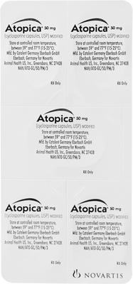 Show full view: Atopica (Cyclosporine Modified) Capsules for Dogs, 50-mg, 15 capsules slide 2 of 12