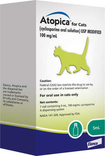 Atopica (Cyclosporine) Oral Solution USP MODIFIED for Cats