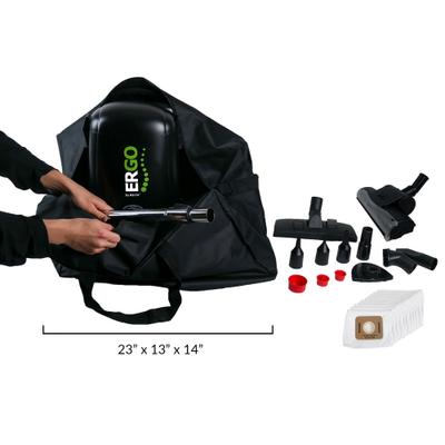 Show full view: Atrix Ergo Commercial 8-qt Backpack Vacuum, Black slide 6 of 9