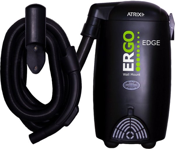 Atrix Ergo Edge Wall Mounted Utility Vacuum, Black
