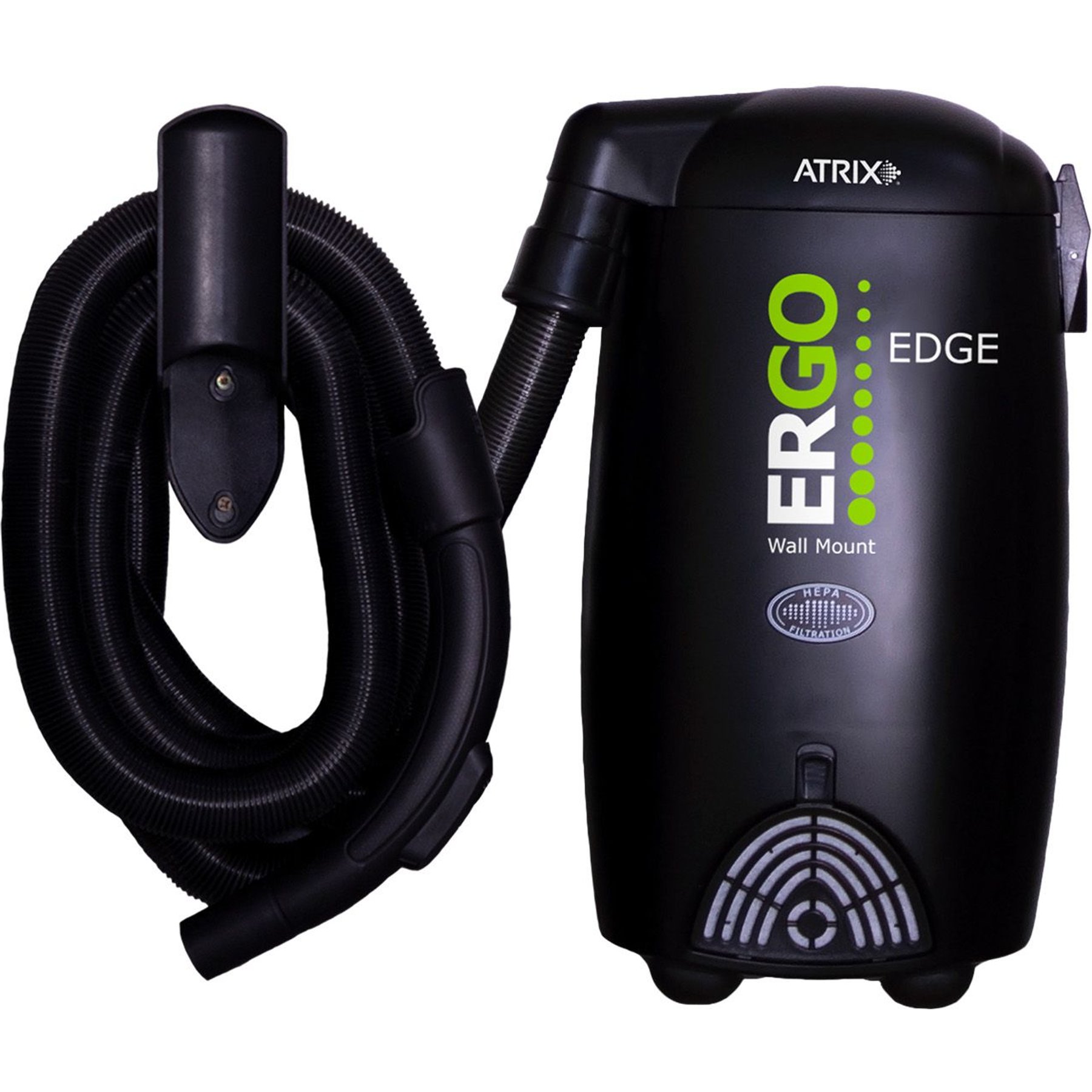 Atrix Ergo Edge Wall Mounted Utility Vacuum, Black