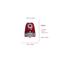 Show in main carousel: Atrix Ragnar Red HEPA Canister Vacuum slide 6 of 6