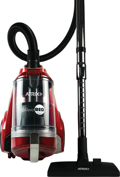 Atrix Revo Red Bagless HEPA Canister Vacuum