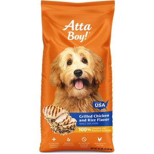 Atta Boy Grilled Chicken & Rice Flavor Dry Dog Food, 50-lb bag