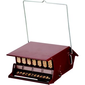 Audubon Absolute Squirrel-Resistant Bird's Delight Wild Bird Feeder, Red