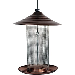 Audubon Brushed Copper Sunflower Wild Bird Feeder, 3-lb