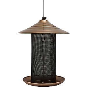 Audubon Brushed Copper Nyjer Wild Bird Feeder, 5-lb