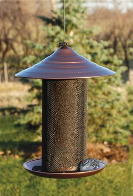 Show full view: Audubon Brushed Copper Nyjer Wild Bird Feeder, 5-lb slide 2 of 3