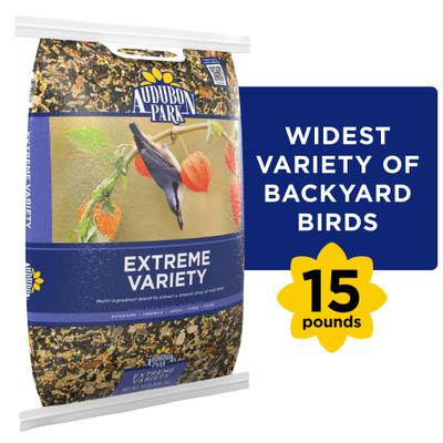 Show full view: Audubon Park Extreme Variety Wild Bird Food, 15-lb bag slide 1 of 10