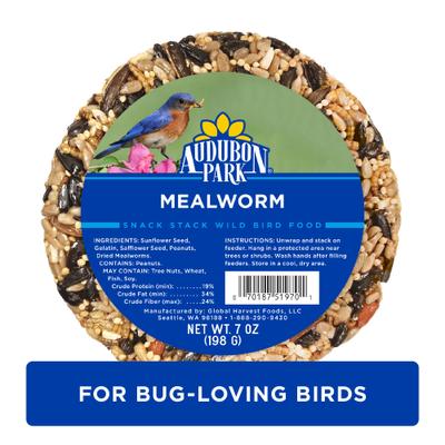 Show full view: Audubon Park Mealworm Snack Stack Seed Wild Bird Food, 8.5-oz box, 6 count slide 1 of 8