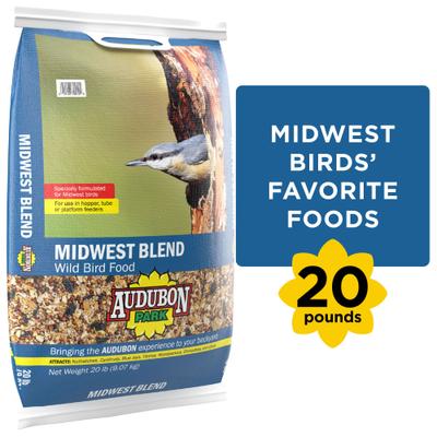 Show full view: Audubon Park Midwest Blend Wild Bird Food, 20-lb bag slide 9 of 10