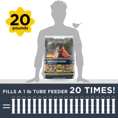 Show full view: Audubon Park Northeast Blend Wild Bird Food, 20-lb bag slide 5 of 10