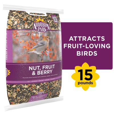 Show full view: Audubon Park Nut, Fruit & Berry Wild Bird Food, 15-lb bag slide 1 of 11