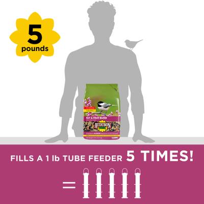 Show full view: Audubon Park Nut & Fruit Seed Blends Wild Bird Food, 5-lb bag slide 5 of 10