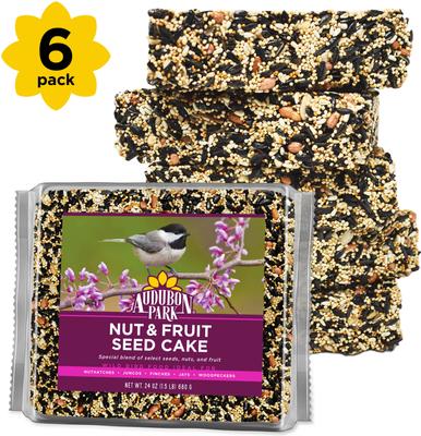 Show full view: Audubon Park Nut & Fruit Seed Cake Wild Bird Food, 24-oz box, 6 count slide 2 of 9