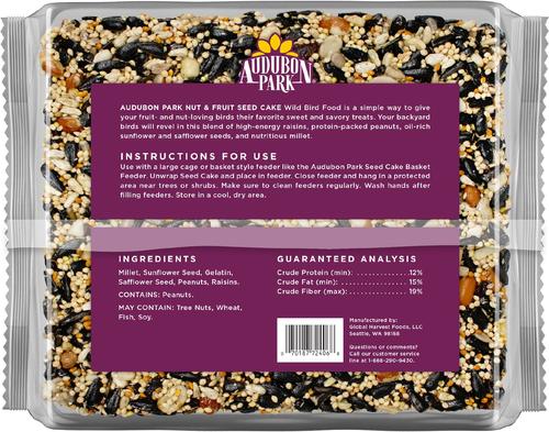 Show full view: Audubon Park Nut & Fruit Seed Cake Wild Bird Food, 24-oz box, 6 count slide 3 of 9