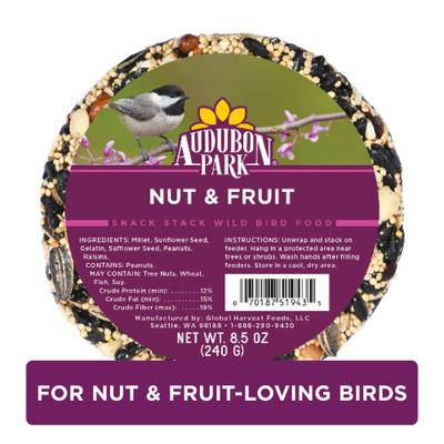 Show full view: Audubon Park Nut & Fruit Snack Stack Seed Wild Bird Food, 7-oz box, 6 count slide 1 of 8