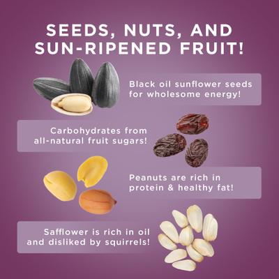 Show full view: Audubon Park Nut & Fruit Snack Stack Seed Wild Bird Food, 7-oz box, 6 count slide 5 of 8