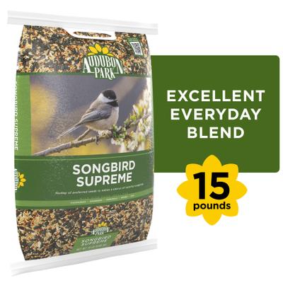 Show full view: Audubon Park Songbird Supreme Wild Bird Food, 15-lb bag slide 1 of 10