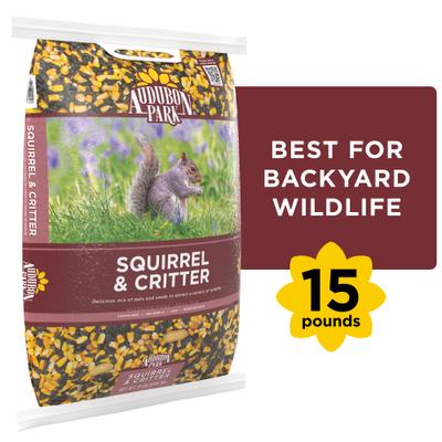 Show full view: Audubon Park Squirrel & Critter Wild Bird Food, 15-lb bag slide 1 of 11