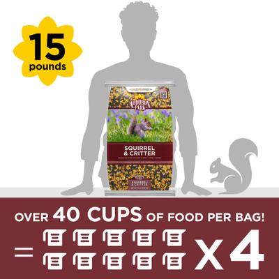 Show full view: Audubon Park Squirrel & Critter Wild Bird Food, 15-lb bag slide 5 of 11