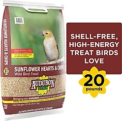 Audubon Park Sunflower Hearts & Chips Wild Bird Food, 20-lb bag