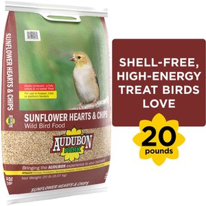 Audubon Park Sunflower Hearts & Chips Wild Bird Food, 20-lb bag
