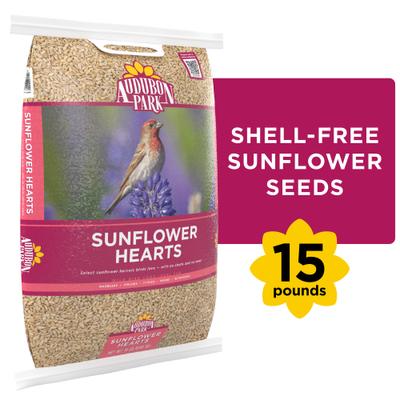 Show full view: Audubon Park Sunflower Hearts Wild Bird Food, 15-lb bag slide 1 of 11