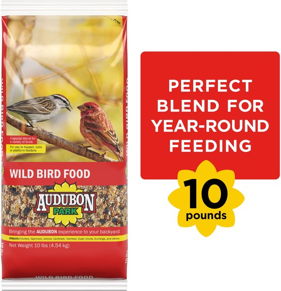 Show full view: Audubon Park Wild Bird Food, 10-lb bag slide 1 of 10