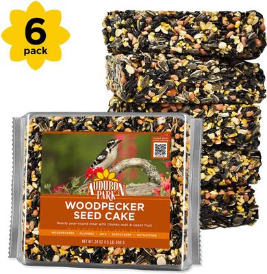 Show full view: Audubon Park Woodpecker Seed Cake Wild Bird Food, 24-oz box, 6 count slide 2 of 9