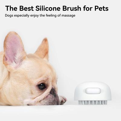 Show full view: aumuca Self Cleaning Silicone Brush, White slide 5 of 12