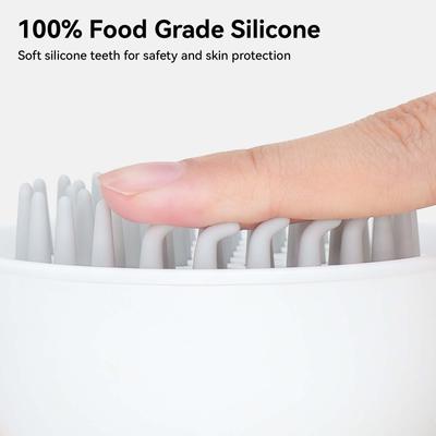 Show full view: aumuca Self Cleaning Silicone Brush, White slide 3 of 12