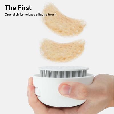 Show full view: aumuca Self Cleaning Silicone Brush, White slide 2 of 12
