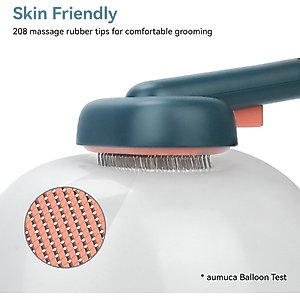 aumuca Self Cleaning Slicker Brush, Green