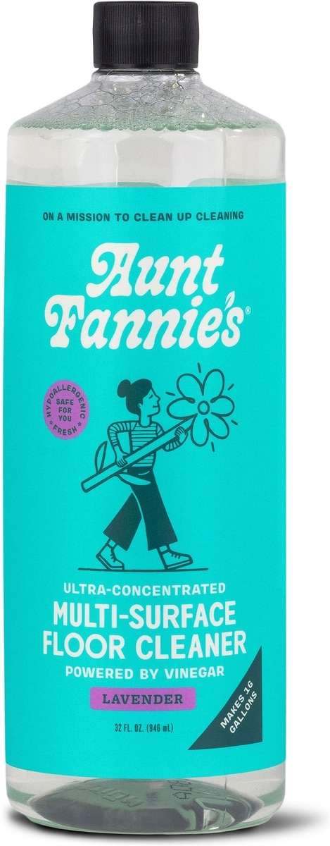 AUNT FANNIE'S Vinegar Wash Concentrate Lavender Floor Cleaner, 32