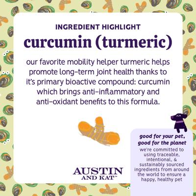 Show full view: Austin and Kat Austin's Green Lipped Mussel GLM Mobility Dog & Cat Supplement, 2.32-oz bag slide 6 of 8