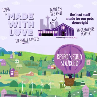 Show full view: Austin and Kat Blanca's Marine Algae Oil Vegan Omega Liquid Skin & Coat Supplement for Dogs, 16-fl oz bottle slide 8 of 9